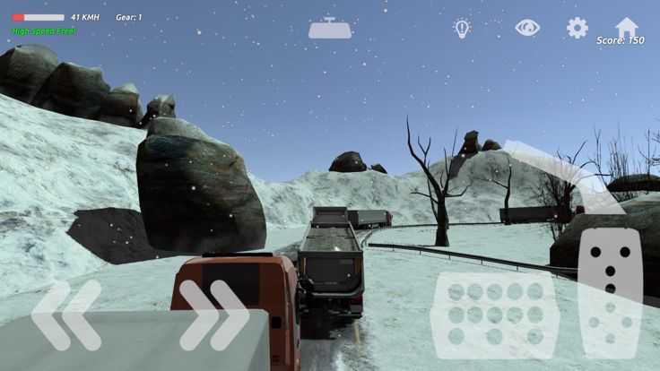 TIR Simulation & Race IV 3D : Hard winter游戏截图