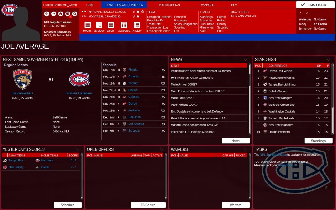 Franchise Hockey Manager 3游戏截图