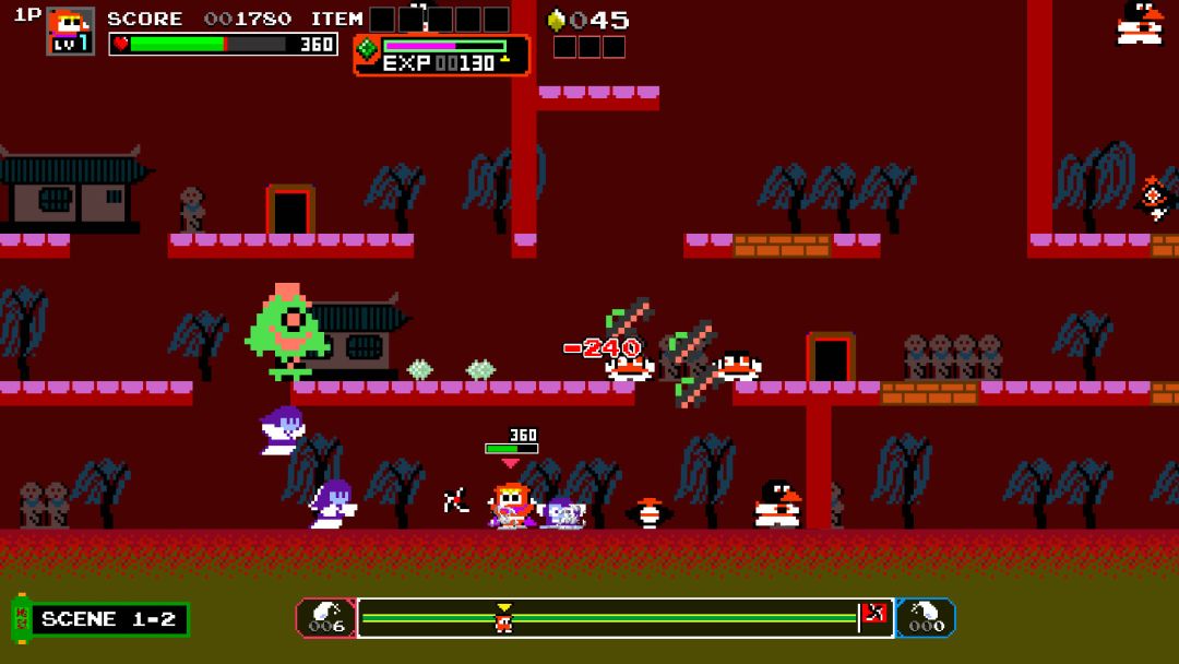 Ninja JaJaMaru: The Great Yokai Battle + Hell游戏截图