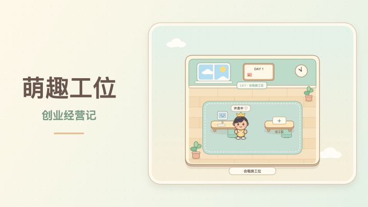 萌趣工位·创业经营记 封面