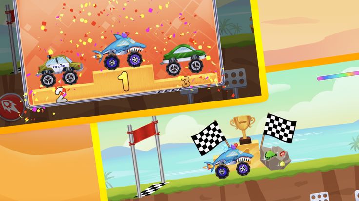 大脚车怪物卡车赛车游戏游戏截图