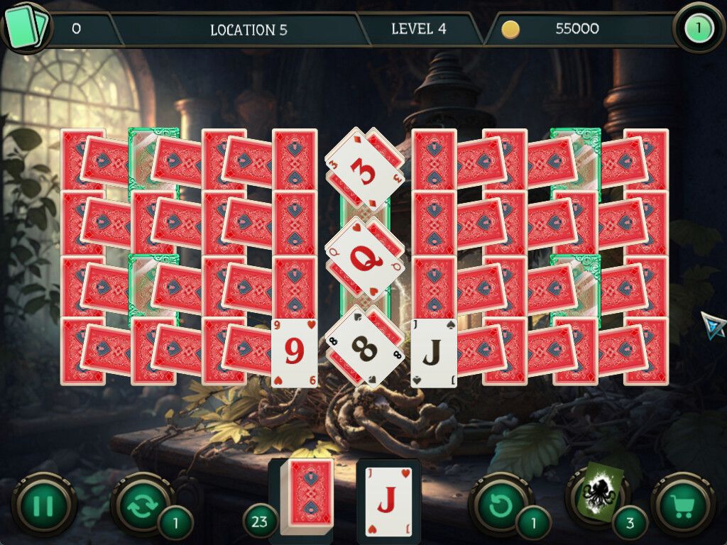 Mystery Solitaire. Cthulhu Mythos 2游戏截图