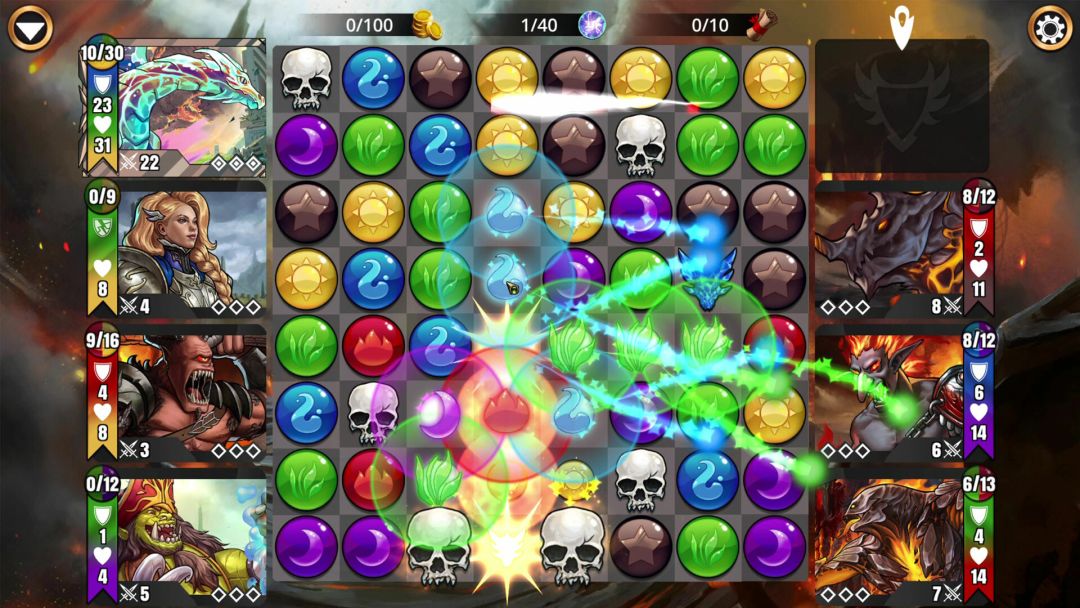 Gems of War - Puzzle RPG游戏截图