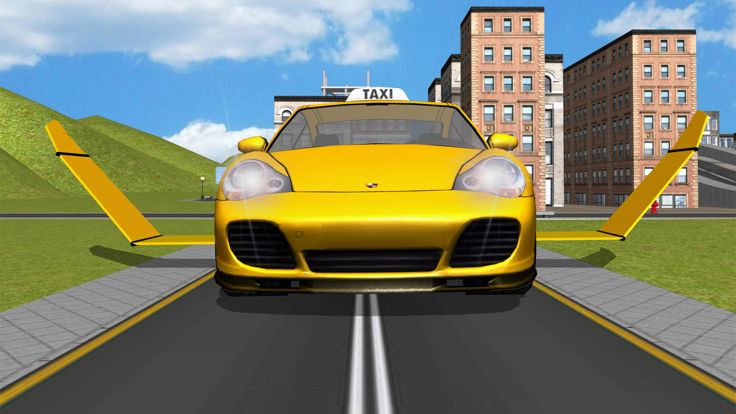 Flying Taxi Driver 3d Simulator游戏截图