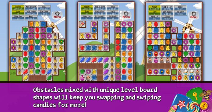 Sugar Drops - Match three puzzle游戏截图