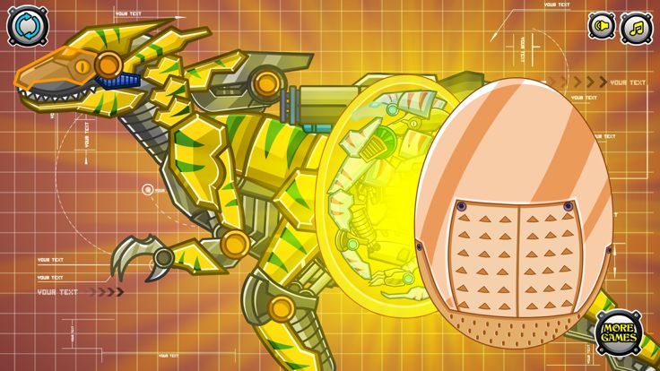 机械迅猛龙：组装/拼装恐龙玩具——双人益智拼图小游戏游戏截图