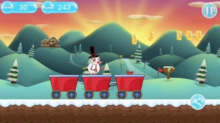 Island Snowman Runner游戏截图
