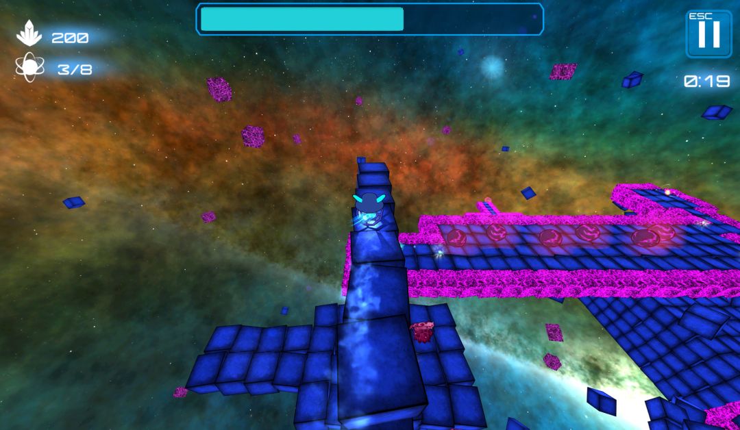 Deep Blue 3D Maze in Space游戏截图