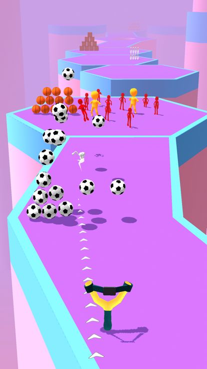 Slingshot Crusher :Crowd Stack游戏截图