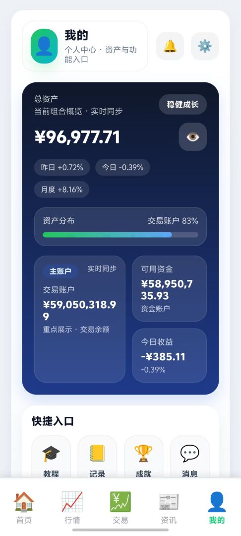 金融投资模拟游戏截图