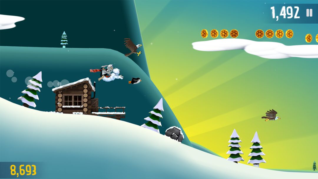 滑雪大冒险游戏截图