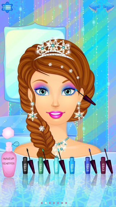 Snow Queen Salon - Frosted Princess Makeover Game游戏截图