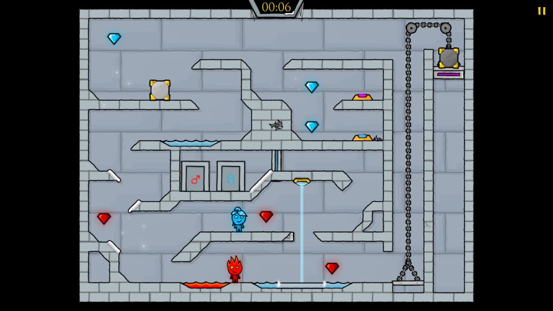 Fireboy & Watergirl 3: The Ice Temple游戏截图
