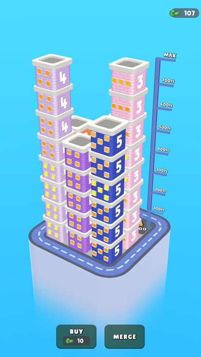 Skyscraper Sort游戏截图