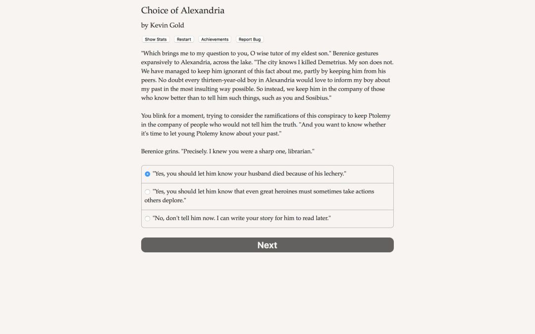 Choice of Alexandria游戏截图
