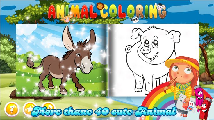 Toddler Educational - Animal Coloring Kids Games游戏截图