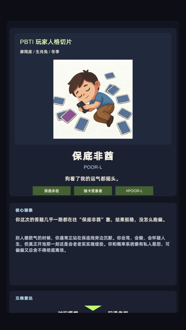 玩家人格切片游戏截图