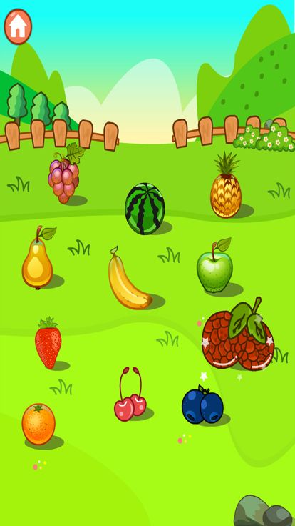 丫丫认水果-水果卡片认知游戏大全游戏截图