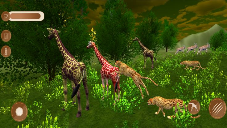Wildlife Giraffe Safari Game游戏截图