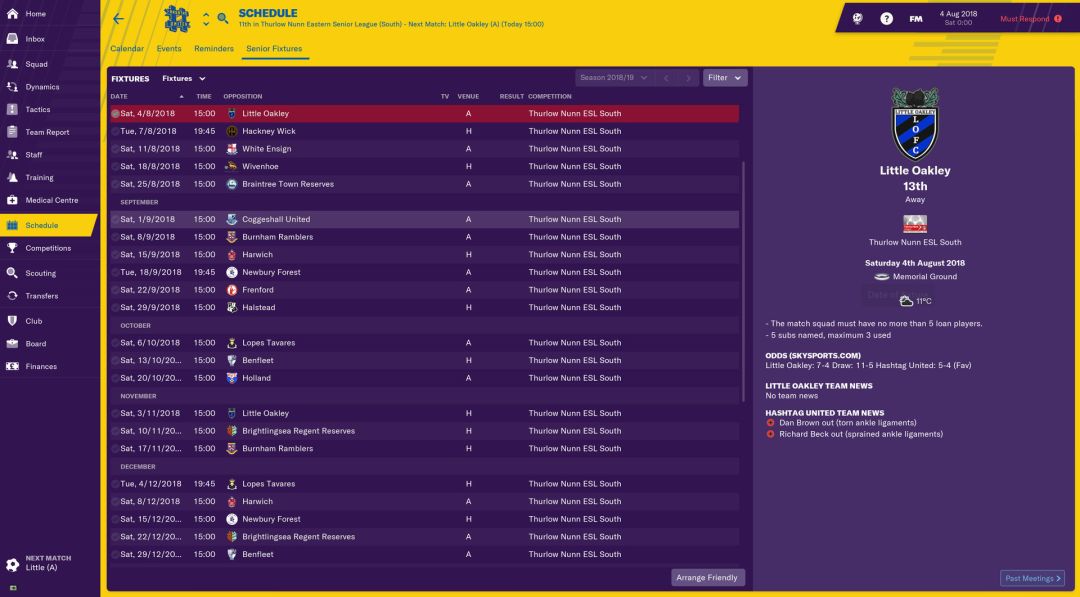 Football Manager 2019: The Hashtag United Challenge游戏截图