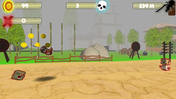 忍者僵尸怪物杀手-Ninja VS僵尸3D游戏截图