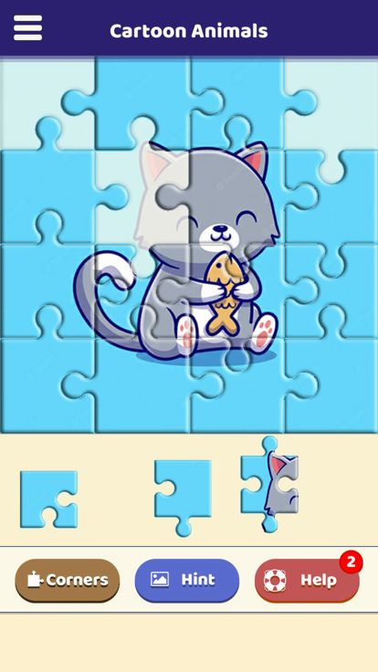 Cartoon Animals Puzzle游戏截图