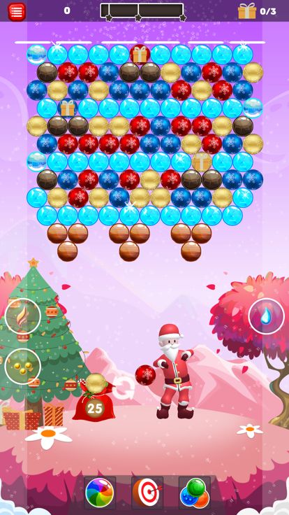Christmas Santa Bubble Shooter游戏截图