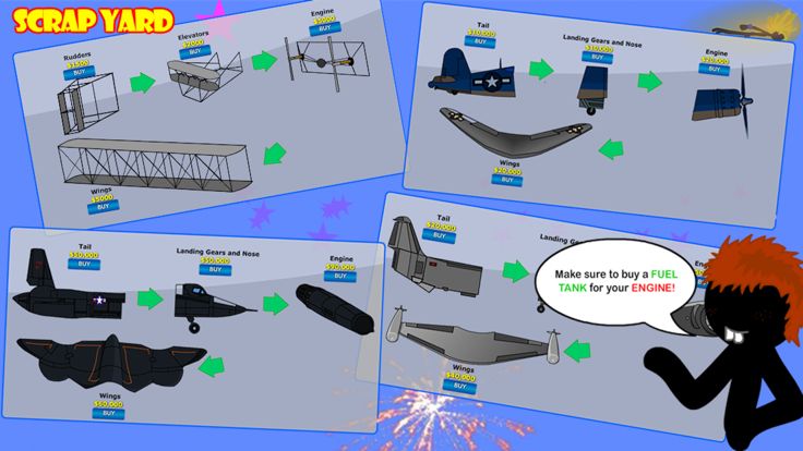 火柴人学飞行 - 飞向太空游戏截图