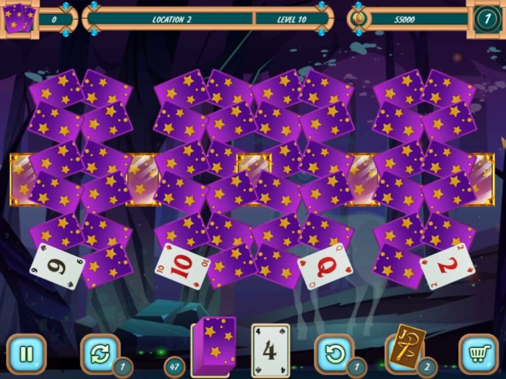 Sweet Solitaire. School Witch 3游戏截图