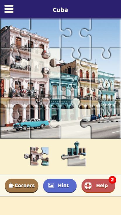 Cuba Sightseeing Puzzle游戏截图
