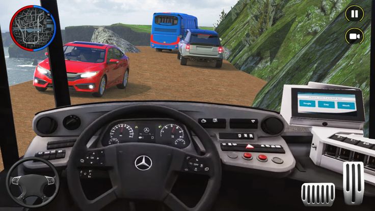 越野真正的巴士驾驶游戏:终极美国教练游戏截图