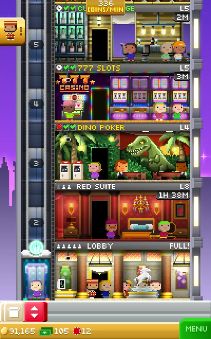 Tiny Tower Vegas游戏截图