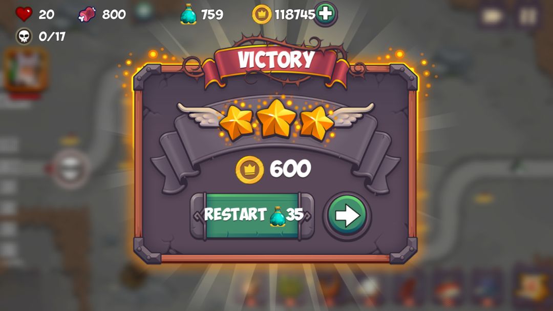 Tower Defense - Fantasy Legends Tower Game游戏截图