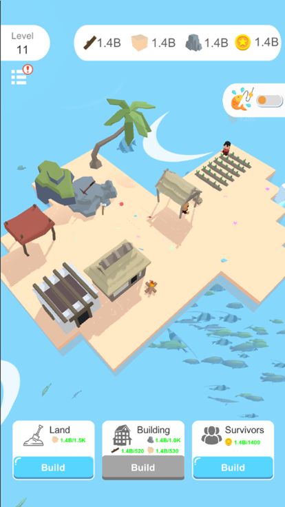 Idle Beach游戏截图