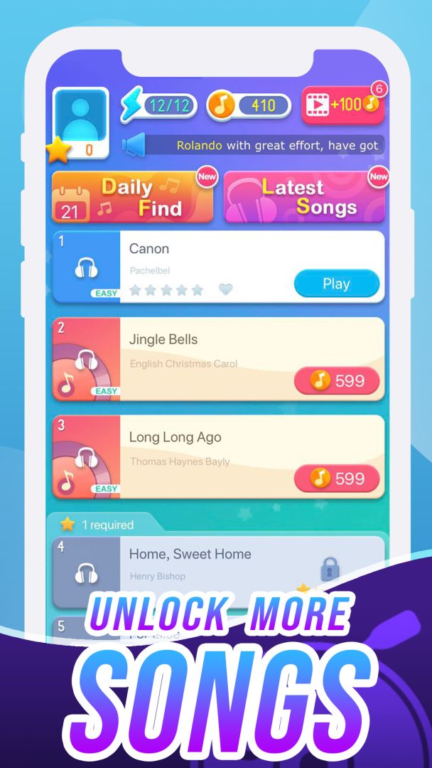 梦幻钢琴游戏截图