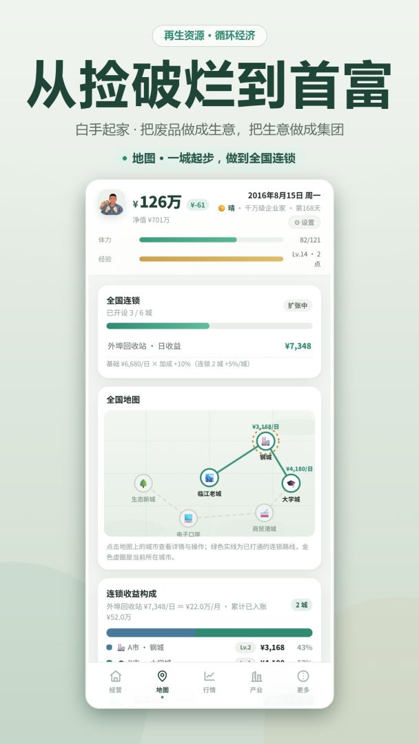 从捡破烂到首富游戏截图