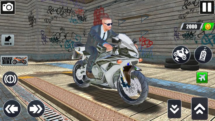 Flying Bike: Taxi Simulator游戏截图