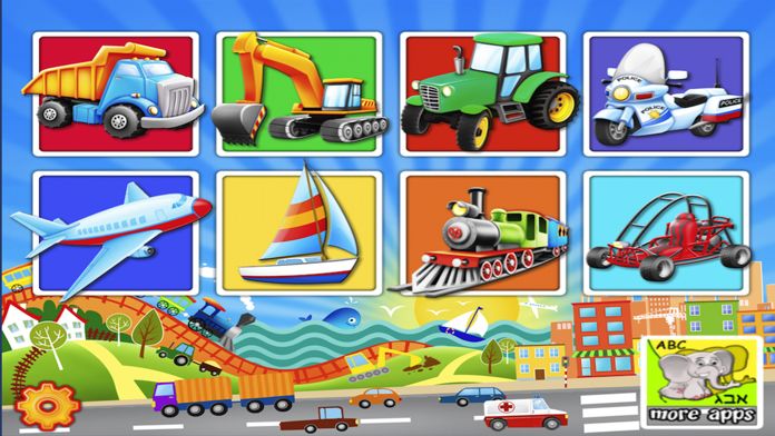 Trucks and Things That Go Puzzle Game游戏截图