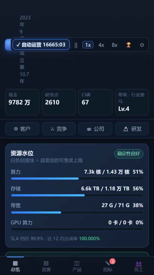 云服务创业计游戏截图