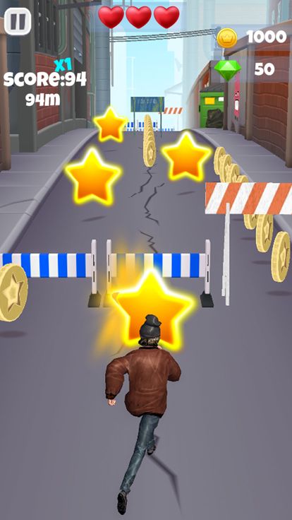 无尽的奔跑城市逃脱游戏游戏截图