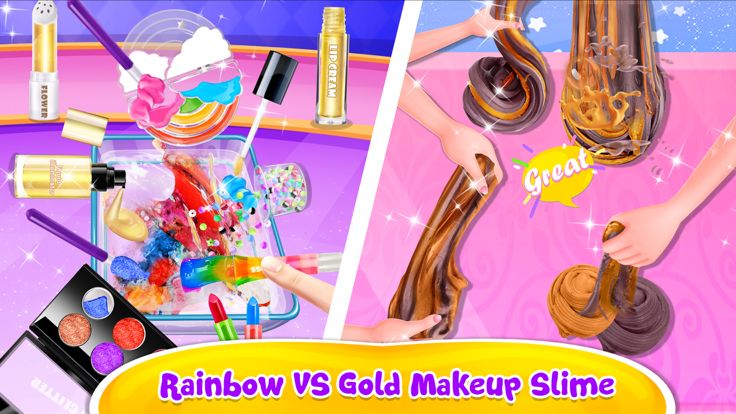 Makeup Slime - Glitter Fun游戏截图