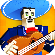 墨西哥工艺：野牛和卷饼世界。 制作游戏