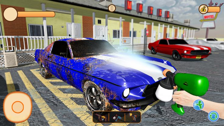 电源 洗车 - 汽车 保洁 游戏游戏截图