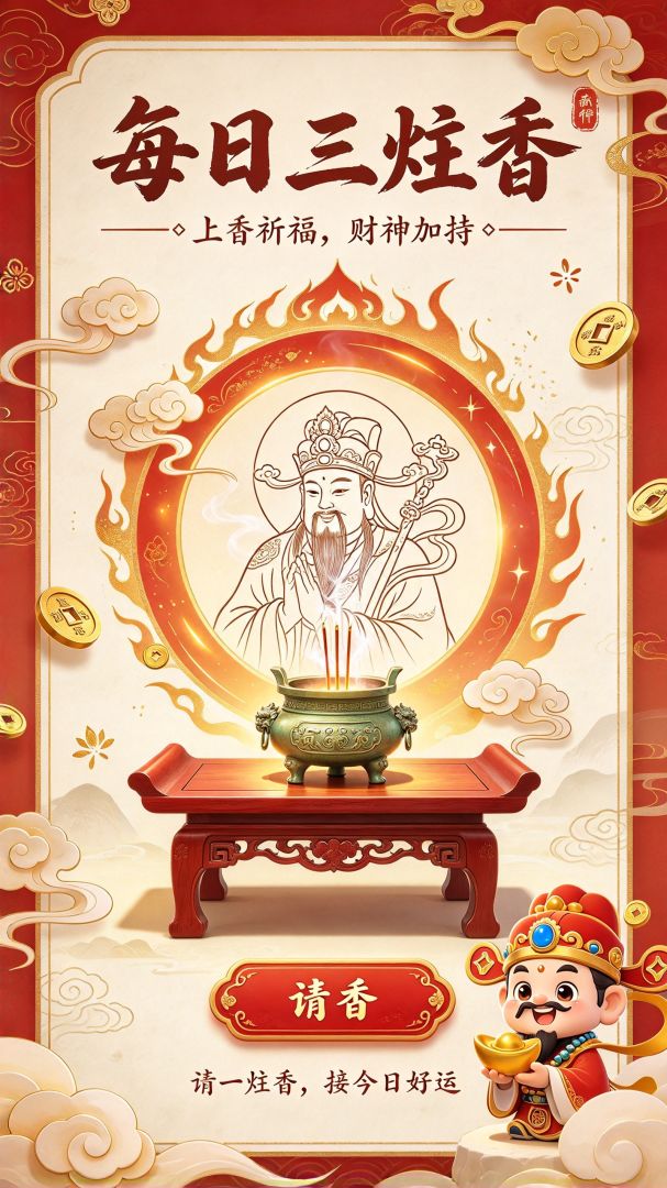 躺平日常:选择上香游戏截图
