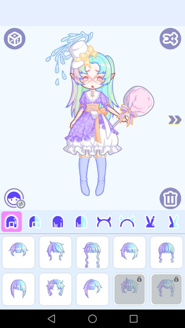 魔幻粉彩女孩萌拼平台游戏截图