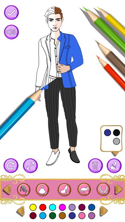 闪光连衣裙绘画游戏游戏截图