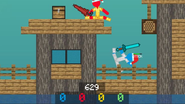 Stickman Cube Craft Fight游戏截图