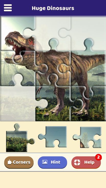 Huge Dinosaurs Puzzle游戏截图