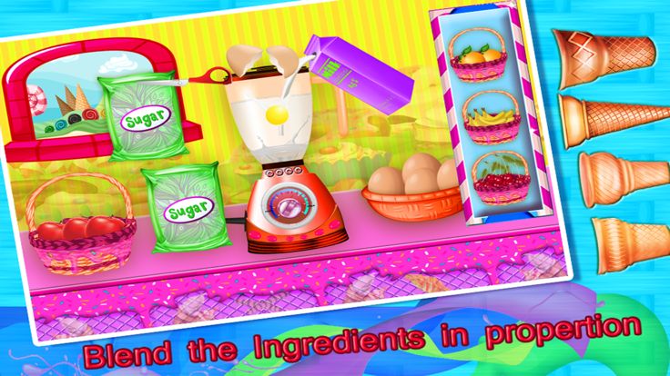 冰激淋机店 — — 食物制造商游戏游戏截图