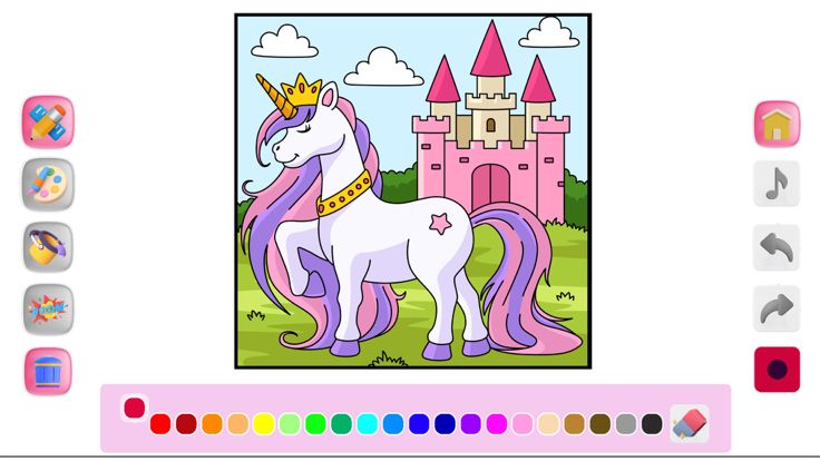 Coloring Princess for Kids游戏截图